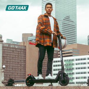 Electric Scooter -10" Pneumatic Tires, Max 20 Miles Range, 15.5Mph Speed Power by 350W Motor, Large Digital Display for Adult
