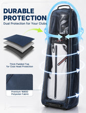 Load image into Gallery viewer, Talanes Golf Club Travel Bag with 2 Rolling Wheels for Airlines, Navy
