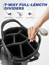 Load image into Gallery viewer, Sturdum Lightweight 7 Way Golf Stand Bag for Men Women, Upgrade Base
