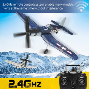 2023 New Upgrade F4U Corsair RC Plane 4 Channel RTF Remote Controlled Aircraft RC Airplane for Beginners Adult