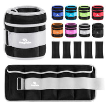 Load image into Gallery viewer, Adjustable Ankle Weights 1-10 LBS Pair with Removable Weight for Jogging, Gymnastics, Aerobics- Grey

