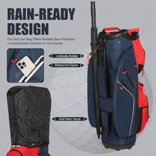Load image into Gallery viewer, Beutyal 15 Way Golf Cart Bag with Organizer Top, Golf Club Cart Bag for Men
