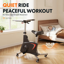 Load image into Gallery viewer, FLEXISPOT Exercise Bike with 2D Desktop - V9 Black
