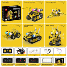 Load image into Gallery viewer, 5 in 1 STEM RC Robot Building Kit, 673PCS Remote &amp; App Controlled Jets Building Blocks Set, Robotic Technic Creative Toys
