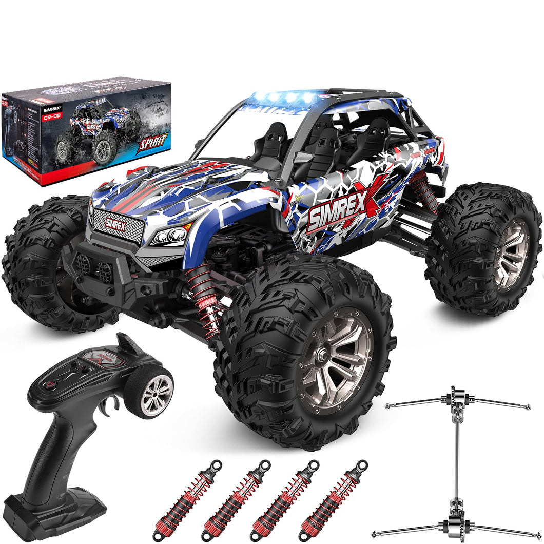 1/16 Scale Hobby RC Car, 36 KPH High-Speed 4WD RC Truck, 2.4 GHz Remote Control Car, All-Terrain Electric Vehicle, 4X4