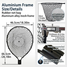 Load image into Gallery viewer, SEASPRO Large Telescoping Rubber Net – Aluminum Alloy, 59" Extendable

