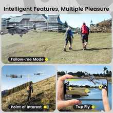 Load image into Gallery viewer, Drones with Camera for Adults 4K, GPS FPV Foldable 5G Quadcopter for Beginners with Optical Flow Positioning, Auto Return Home
