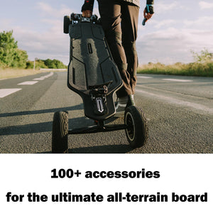 Pro 4WD All-Terrain Off Road Electric Skateboards, Top Speed of 35 Mph, 24 Miles Range, 7000W Quad Motor, IP55 Waterproof