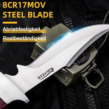 Load image into Gallery viewer, Omesio Fixed Blade Knife with Sheath Set Hunting Knife Full Tang Bushcraft Knives Skinning Knife Deer Hunting Knives, Big Camping Outdoor
