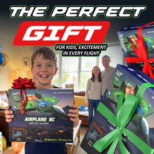 Load image into Gallery viewer, NUTTY TOYS RC Stunt Airplane for Kids &amp; Adults - 3X Extended Battery Life, Top LED Jet Fighter 2026
