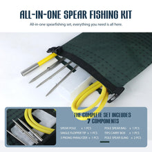 Load image into Gallery viewer, Hawaiian Sling Fishing Spear 5ft Fiberglass Pole Spear 3 Prong Hand Spear Pole Spear Fishing Equipment Harpoon Spearfishing Gear Spear Gun for Spearfishing, Snorkeling, Scuba Diving, Freediving
