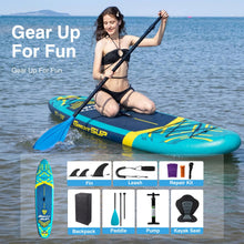 Load image into Gallery viewer, 11' Inflatable Paddle Board with Kayak Seat for Adults
