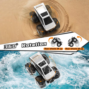 Remote Control Car, RC Truck Car for Kids, 2.4GHz Amphibious Waterproof All Terrain Truck for Boys, Gifts for Boys