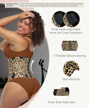 Load image into Gallery viewer, FeelinGirl Workout Waist Trainer Corset Tummy Control Corset Perspiring Vest Workout Body Shaper for Women Leopard S

