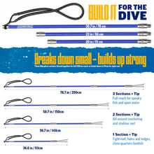 Load image into Gallery viewer, Reef Sling Spears Hawaiian Sling Pole Spear 6ft Blue Fishing Spear Set
