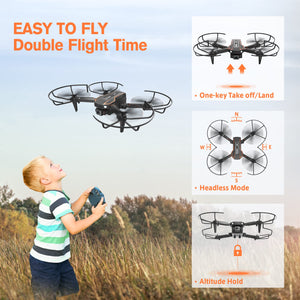 Mini Drone with Camera for Kids, Remote Control Helicopter Toys Gifts for Boys Girls, FPV RC Quadcopter with 1080P
