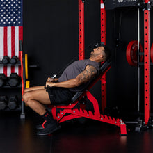 Load image into Gallery viewer, MAJOR FITNESS Adjustable Weight Bench (Elite Version) - 1300LB Capacity, 32 Positions for Strength Training, Bench Press, and Full-Body Workouts for Home or Garage Gym, Red
