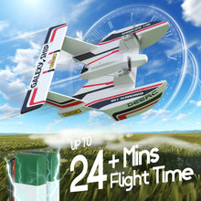 Load image into Gallery viewer, RC Plane for Water Land &amp; Air, Amphibious Tri-Phibian Aircraft, 3CH Remote Control Plane W/ 2 Batteries, 2.4GHz RTF Airplane Glider
