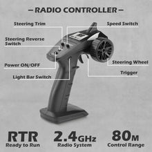 Load image into Gallery viewer, Remote Control Car,1:12 Scale 4x4 RC Cars Protector 38+ KM/H Speed, 2.4G All-Terrain Off-Road Truck Toy Gifts
