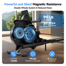 Load image into Gallery viewer, YPOO Rowing Machine for Home - Black
