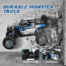 Load image into Gallery viewer, ]Large 1:8 Scale Monster Truck for Adults and Boys, Upgraded Remote Control Car with Realistic Sound, 4WD All Terrain RC Toy
