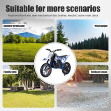 Load image into Gallery viewer, Dirt Bike, Electric Motocross Dirt Bike with Speeds up to 15.5 MPH for Uphill and Off-Road Conditions, Support Up to 150 LBS
