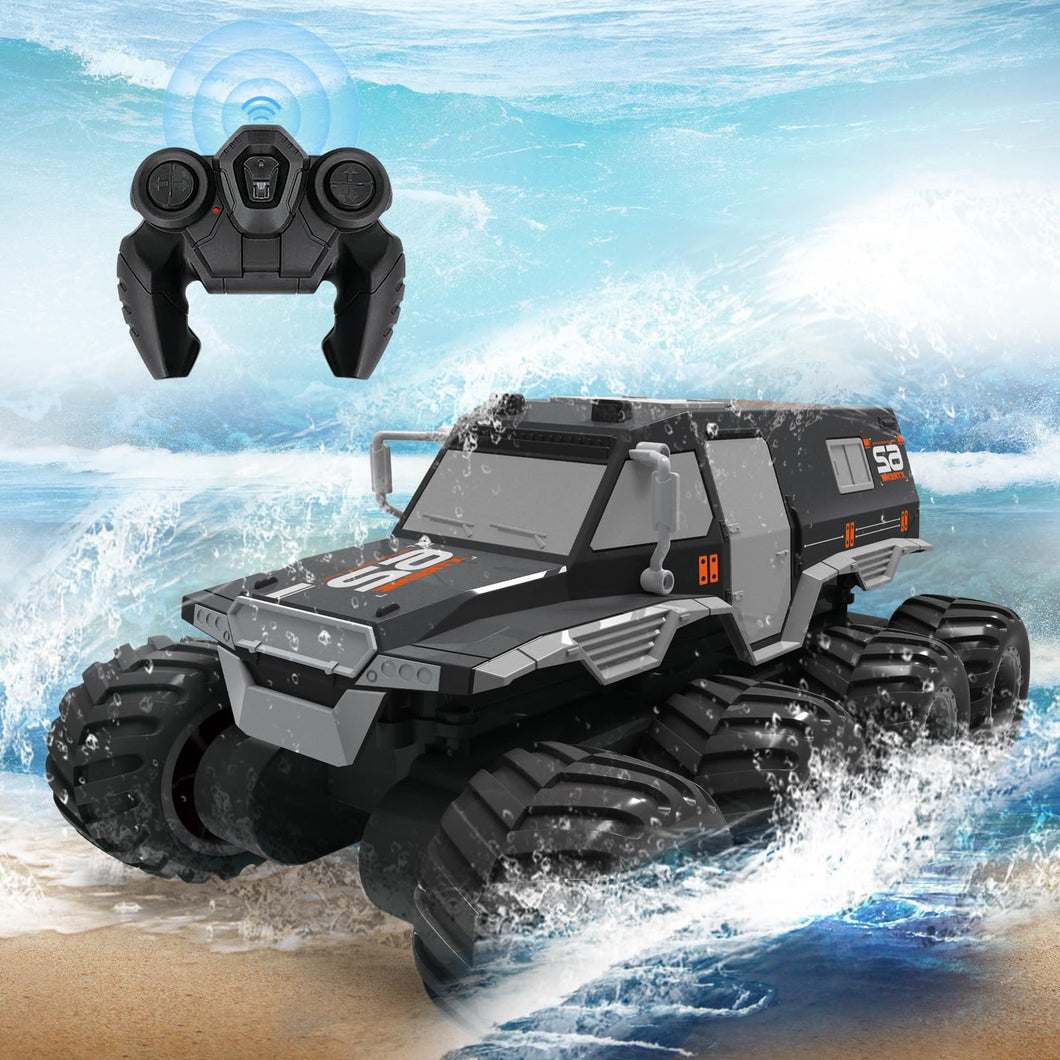 Amphibious Remote Control Car 1: 12 8WD, RC Monster Truck Toys, 2.4G RC Rock Crawler Off Road RC Car Toys