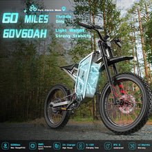 Load image into Gallery viewer, X2Pro Electric Motorcycle for Adults, Electric Dirt Bike Teens 6000W(Peak) Motor 60V/35Ah Battery,50MPH/7 (Blue)
