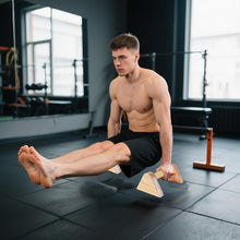 Load image into Gallery viewer, BESTWEI 1 Pair Wood Parallettes Bars Pushup Handles for Men - Calisthenics Equipment Push Up Bars, Gymnastics Handstand Training Planche Bar, Handstand Blocks
