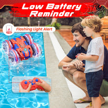 Load image into Gallery viewer, Amphibious Remote Control Car: Spider Double Sided 360° Flip Rotating RC Car Toy for 3+ Years Old Boys Girls Waterproof 2.4GHz RC Stunt Car
