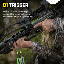 Load image into Gallery viewer, TenPoint Phantom De-Cock, Moss Green - 400 FPS - Our Lightest Reverse Draw Crossbow Ever - Equipped with Pro-View 400 Lighted Scope + ACUdraw De-Cock System
