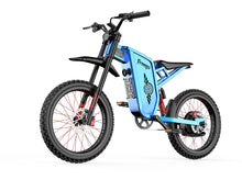 Load image into Gallery viewer, X2Pro Electric Motorcycle for Adults, Electric Dirt Bike Teens 6000W(Peak) Motor 60V/35Ah Battery,50MPH/7 (Blue)
