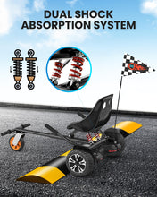 Load image into Gallery viewer, 8.5 inch All Terrain Off Road Hoverboard with Bluetooth Speakers and LED Lights &amp; K2 Hoverboard Go Kart Attachment for Kids &amp; Adults
