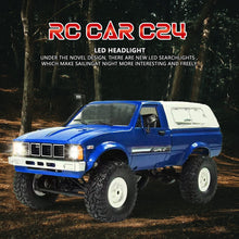 Load image into Gallery viewer, 1/16 RC Rock Crawler 4x4 Truck with 3 Upgraded 1200mah Battery 2.4GHz Remote Control Off-Road Pick-up RTR for Men (Blue)

