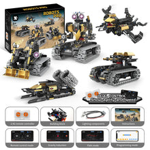 Load image into Gallery viewer, 5 In1 Robot Toy for Kids Building Kit,323 Pcs Blocks App &amp; Remote Control Robotics Kit, STEM RC Robot Building Toys
