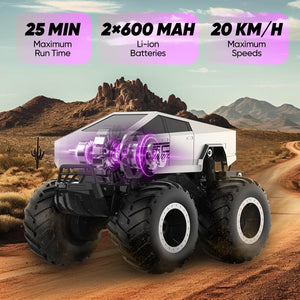 Remote Control Car,1:16 Waterproofing Cyber Truck Remote Control Car, Amphibious Monster Truck Toys, Rechargeable RC Car