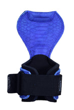 Load image into Gallery viewer, Cobra Grips Weight Lifting Gloves with Adjustable Neoprene Padded Wrist Wraps - (PRO Blue Sway Leather)
