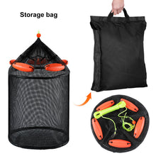 Load image into Gallery viewer, Large Collapsible Floating Fish Basket – Mesh Bait Pen Net for Live Fish
