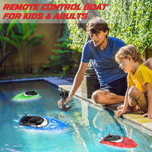 Load image into Gallery viewer, 3PACK High Speed Remote Control Boat for Kids &amp; Adults, 10km/h 2.4G Boats for Pools and Lakes, Rechargeable Battery Included

