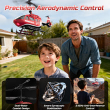 Load image into Gallery viewer, DEERC Remote Control Helicopter, Rescue RC Helicopter Toy with LED Lights, 2 Batteries, Altitude Hold &amp; 2.4GHz Stable Control, Realistic Rescue Design, Ideal Gift for Kids and Adults
