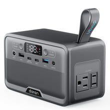 Load image into Gallery viewer, Daran Portable Power Station 89.6Wh LiFePO4 Battery 100W(200W Peak) Solar Power Bank, Portable Charger Small Generator with AC Outlets &amp; PD Fast Charging for Home/Laptop/Camping(Solar Panel Optional)
