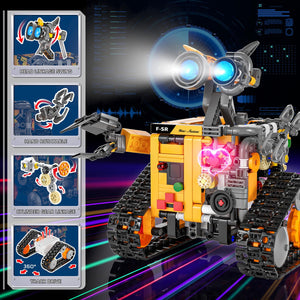 Bundle - 2 Items Robot Kit Building Toy, Rechargeable APP & Remote Control Robotics Kit for Kids Ages 8-12, STEM Coding Robots Toys