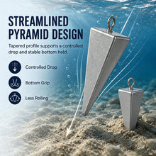 Load image into Gallery viewer, TKHDBF Pyramid Sinkers Fishing Weights, Surf Fishing Sinkers for Saltwater
