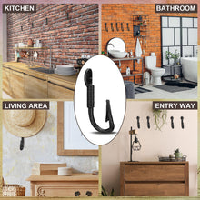 Load image into Gallery viewer, Duraaamo 6 Pcs Realistic Fish Hooks Cast Iron Wall Hook Rustic Wall Hanger
