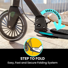 Load image into Gallery viewer, Two Wheel Scooters for Big Kids Ages 8-12, Teens and Adults. Manual Kick Scooter with Disc Brake, Rubber Mat
