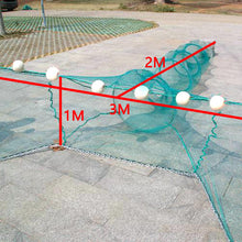 Load image into Gallery viewer, Lawaia Collapsible Crab &amp; Shrimp Trap - Portable Folded Cast Net with Float and Chain - 3m
