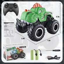 Load image into Gallery viewer, Amphibious Monster Truck Toys, 1:20 Waterproof Dinosaur Monster Trucks for Boys Age 4-7, 2.4GHz All Terrain RC Cars with 2 Batteries
