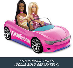 Hot Wheels RC Toy Car, Remote-Control Pink Convertible, Can Hold 2 Fashion Dolls & Trunk Opens for Storage