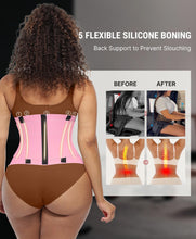 Load image into Gallery viewer, FeelinGirl Workout Waist Cincher Trainer Corset for Women Pink XS
