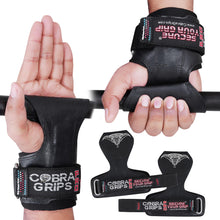 Load image into Gallery viewer, Cobra Grips PRO Best Weight Lifting Gloves, Heavy Duty Straps
